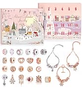 Naler Advent Calendar 2024, Christmas Advent Calendar Charm Bracelet Making Kit, 24 Days Christma...