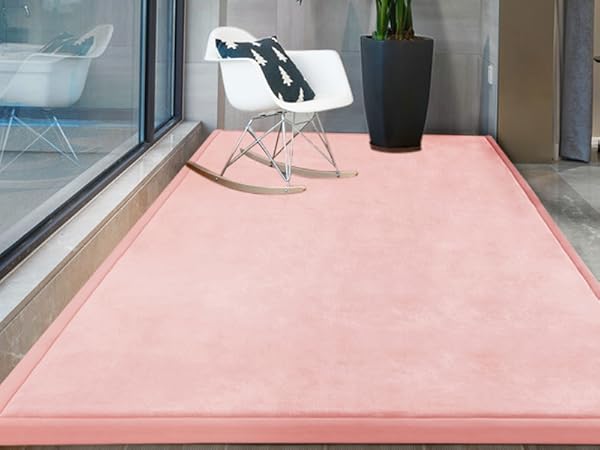Memory foam area rug