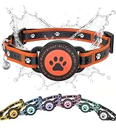 Airtag Cat Collar Breakaway, Reflective Cat Collar with AirTag Holder and Bell, Compatible with A...