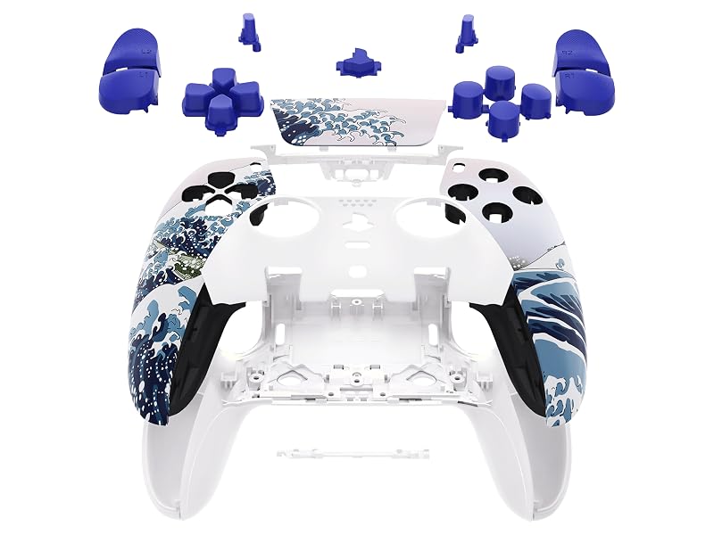 eXtremeRate Full Set Shell Buttons Touchpad Cover for PS5 Edge Controller Replacement Shell Plates