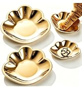 Sutfmwe Jewelry Tray Dish, Gold Shell Jewelry Dish, Decorative Stainless Steel Metal Shell Shape ...