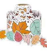 FYSUIMU 32.8Ft Fall Leaves Bulletin Board Border Colorful Leaf Die Cut Trim Border Roll for Autum...