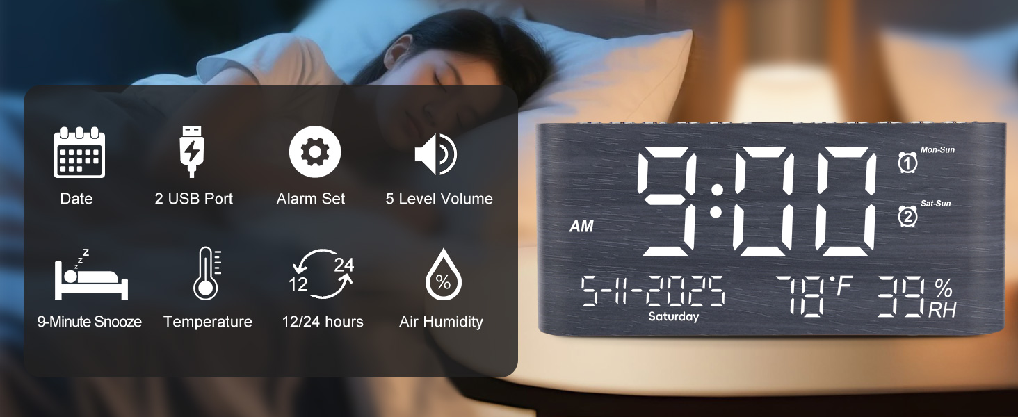 alarm clock for bedroom