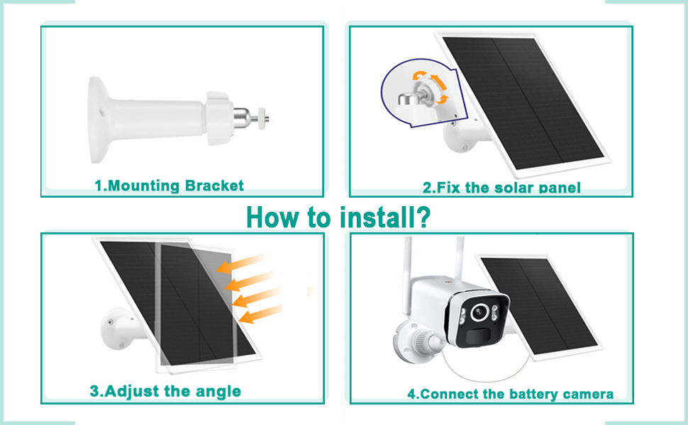 Solar Panel for Security Camera