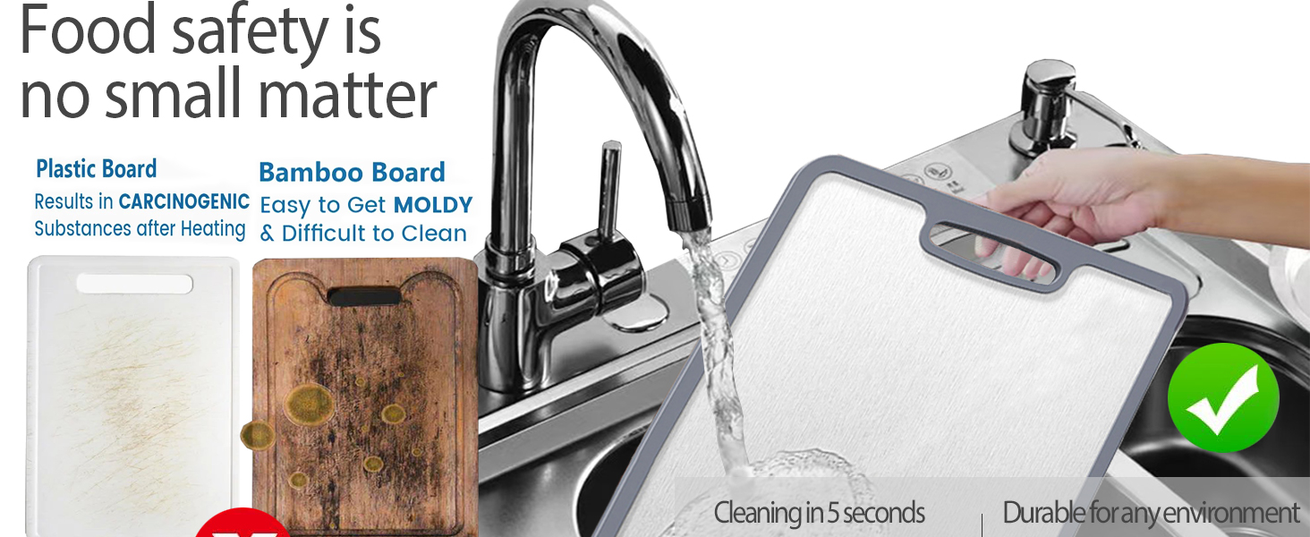 evolo titanium cutting board best non toxic cutting boards titanium metal cutting board