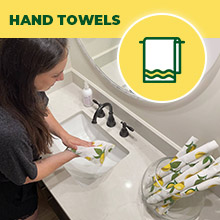 guest hand towels, bathroom hand towels, washable paperless paper towels, sustainable gifts
