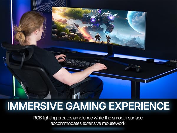RGB DESK PAD LED DESK PAD FULL DESK PAD LIGHTED RGB FULL SIZE DESK PAD EXTRA LARGE LED MOUSE PAD