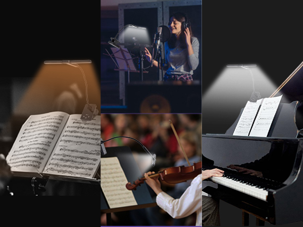 music stand light clip on