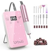 Electric Nail Drill 45000RPM Professional,Glitter Portable E-File Nail Drill Kit for Acrylic & Ge...