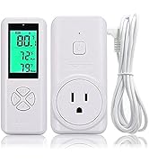 DIGITEN WTC200 Wireless Temperature Controller Thermostat Outlet Remote Control Thermometer with ...