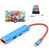 RREAKA TV Dock for Nintendo Switch 2 / Switch/Switch OLED, Portable Travel Dock Replacement with ...