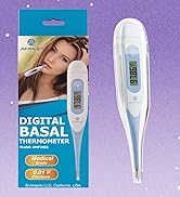 Amplim's Digital Basal Body Thermometer: High Precision to 1/100th Degree, Rapid 60-sec Readings,...