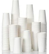 AOZITA [230 Pack 16 oz Disposable Paper Coffee Cups, White Paper Hot/Cold Beverage Drinking Cup f...