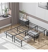 Giantex 14 Inch Foldable Metal Platform Bed Frame, Tool-Free Assemble, Heavy Duty Folding Bed Fra...