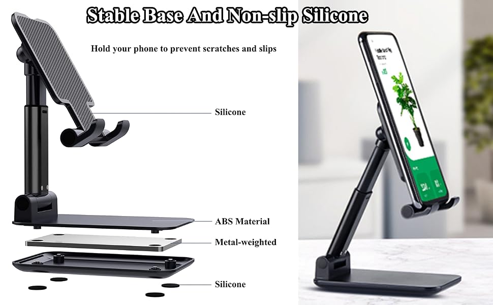 phone stand pink black