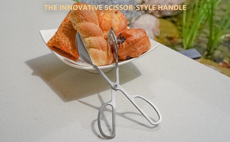 serving tongs stainless steel salad buffet utensils cake kitchen set dishwasher safe 2 pack metal
