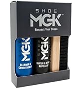 SHOE MGK Clean & Protect Shoe Care Kit Shoe Cleaner & Conditioner, Water & Stain Repellent, and B...