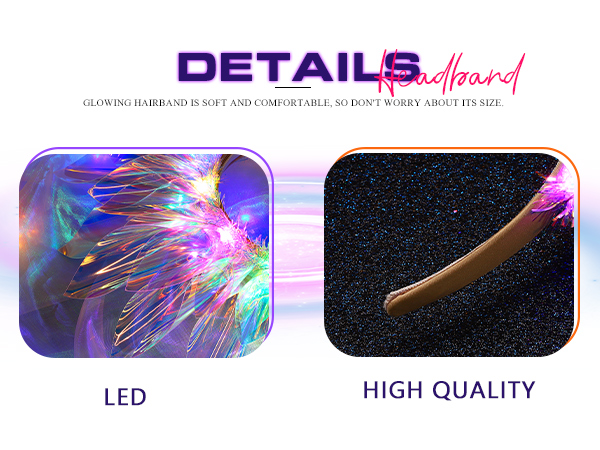 glowing rave headpiece