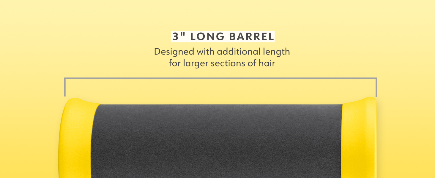 3 inch long barrel hot rollers