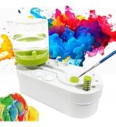 2025 Upgraded Paint Brush Cleaner Brush Rinser Water Circulation(Pre Assembled), Watercolor/Oil a...