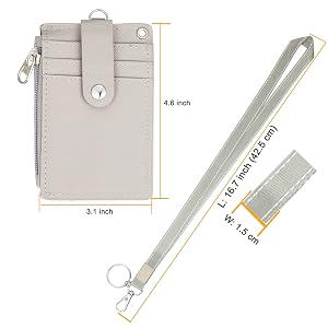 Badge holder lanyard size