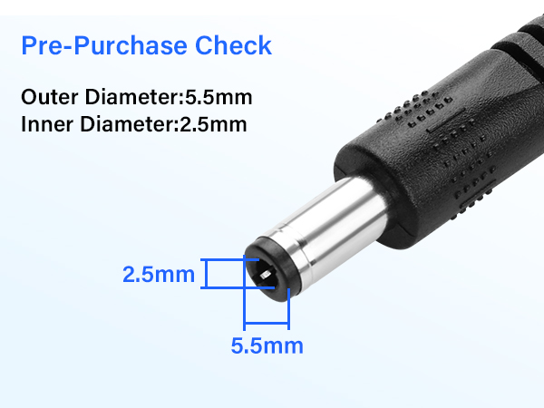 USB to DC 5525 Power Cord