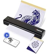 ORGSTA Tattoo Stencil Printer, Wireless Thermal Tattoo Printer with 10pcs Transfer Paper, Compati...