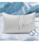 Elegear Cooling Pillow Cases for Hot Sleepers, Clean Fabric Silver Infused Cooling Pillowcase Q-M...