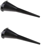 2Pcs Black Multi-Function Auto Engine Oil Petrol Change Funnel Long Stem Plastic Funnel for Car M...