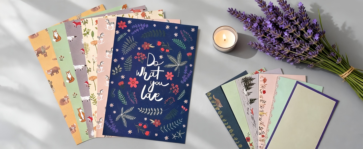 beautiful letter writing paper and colored envelopes