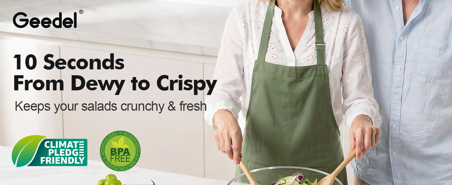 salad spinner lettuce spinner safe material bpa free climat pledg friendly