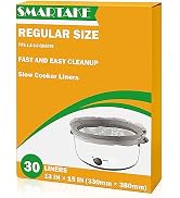 SMARTAKE Slow Cooker Liners, Crock Pot Liners 13"x 15" Crockpot Liners Disposable, Crockpot Bags ...
