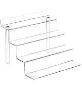 Clear Acrylic Risers Display Stand for Pop Figure,1 Pack- 4 Tier Cupcake Stand, Dessert Display S...