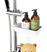 DeHUB Shower Caddy 7" with Hooks for Bathroom, Shower, Sink, Countertop, Shampoo, Soap, Sponge, E...