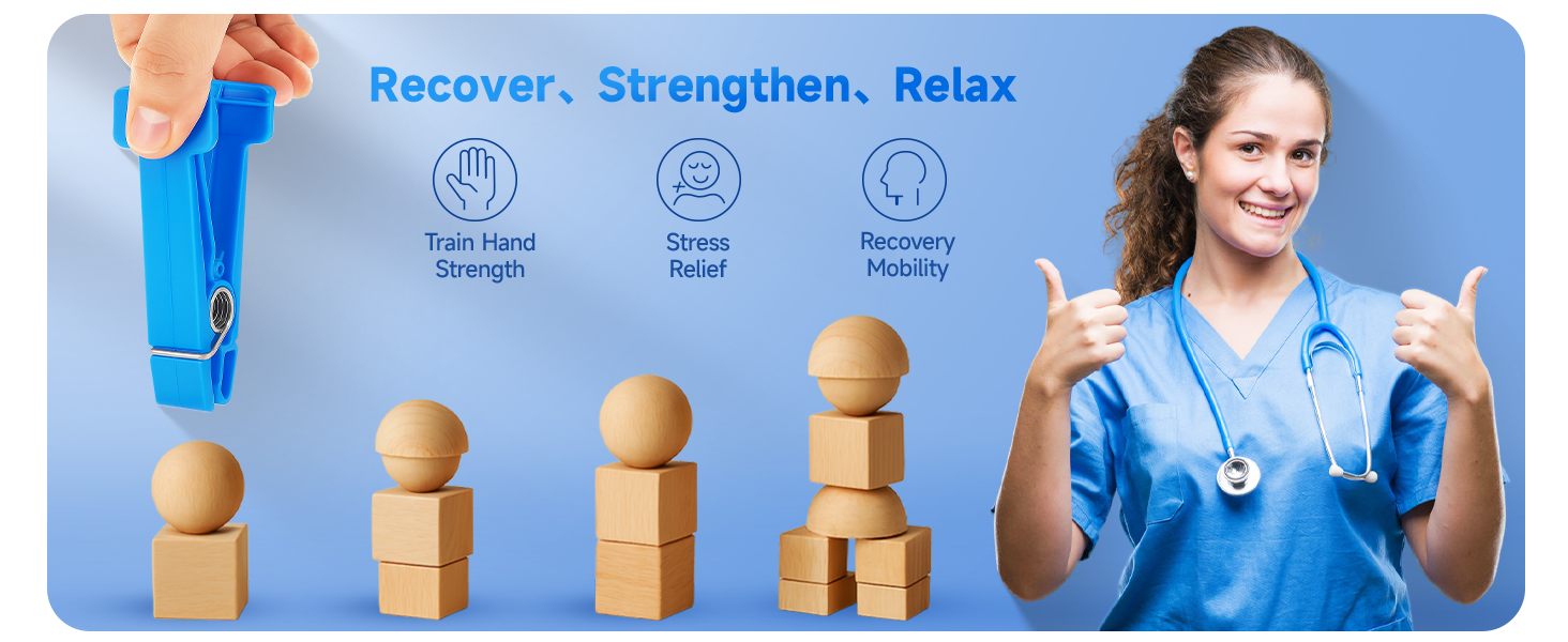 FitBeast Finger Pinch Exerciser Set