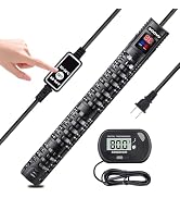 Aquarium Heater 300W with External Temp Controller & LED Display, Digital Thermometer, Auto Shut-...