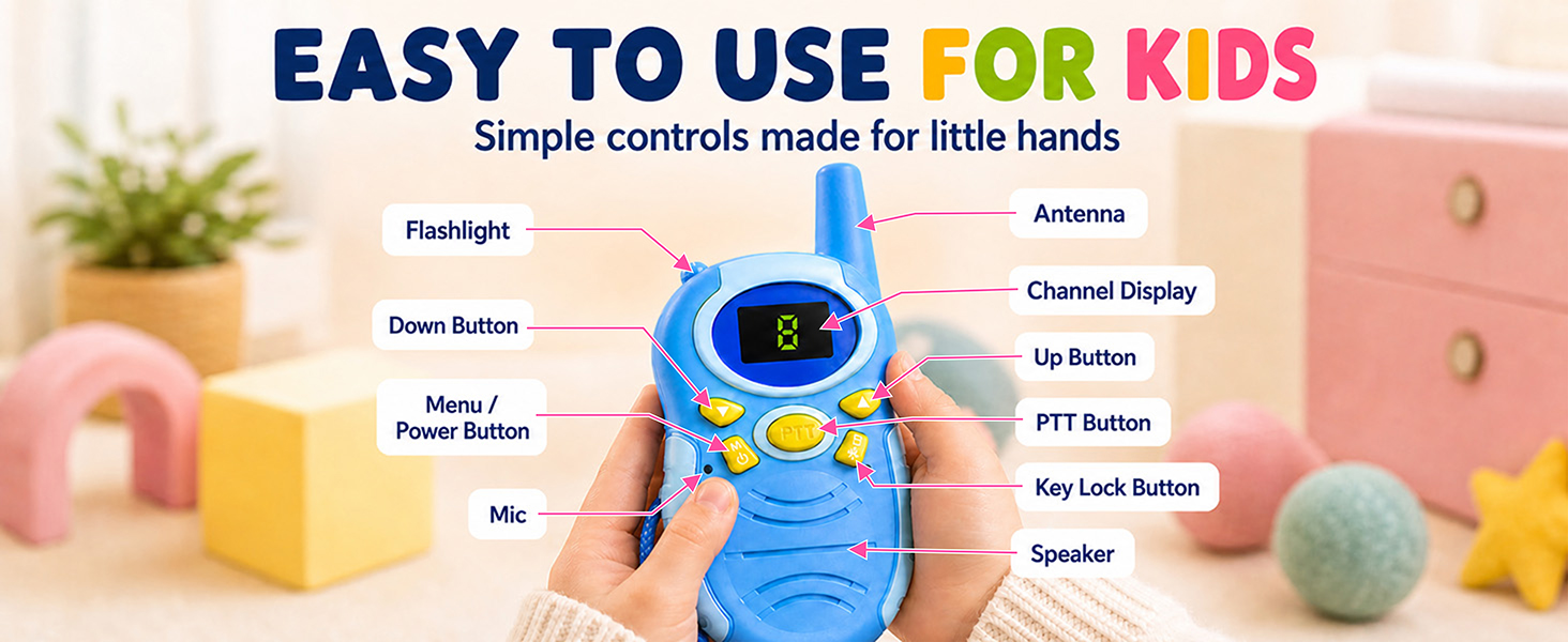 Walkie Talkies for Kids 4 pack