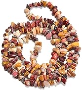 HAAMIIQII 5-8mm Natural Mookaite Jasper Chips Irregular Stones Loose Gemstone Beads for Jewelry M...