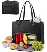 LOVEVOOK Laptop Bag for Women, 15.6 Inch Work Tote Computer Bag With Large Cup Holder