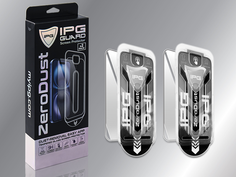IPG Zerodust Tempered Glass Screen Protector with Applicator