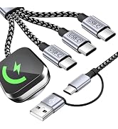 2026 Travel Essentials for iWatch Charger with 3 Type-C Ports, Cruise Essentials iPhone Charger, ...