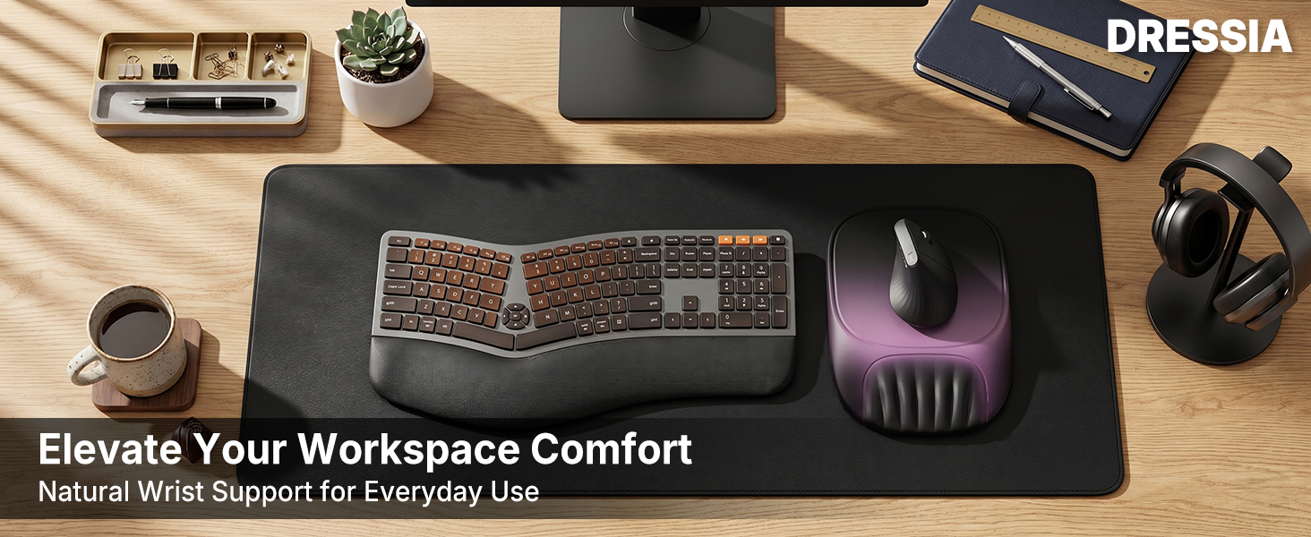 ergonomic mouse pad desk setup home office accessories for men women