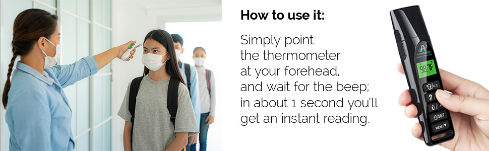 Apmlim IR thermometer can be used at schools and libraries