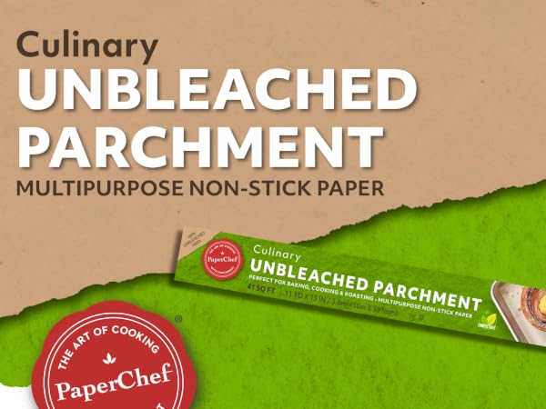 PaperChef parchment bags, cooking bags, oven-safe, non-stick, meal prep, 12 pack