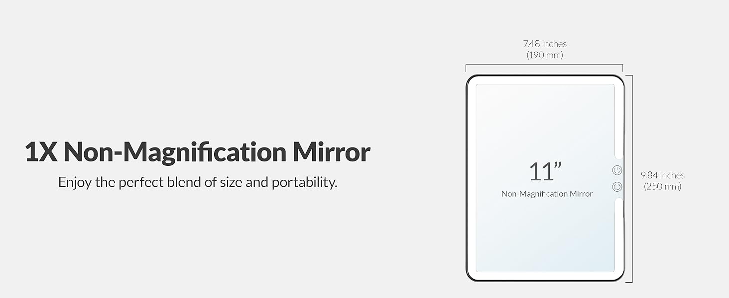 HUGOAI Lighted Makeup Mirror