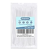 12 inch white zip ties