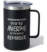 HottKiiper Gifts for Dad, Father's Day Gifts from Daughter Son, You're Awesome Mug 17oz Insulated...