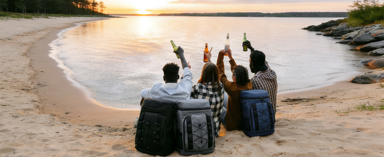 waterproof insulated backpack cooler for beach