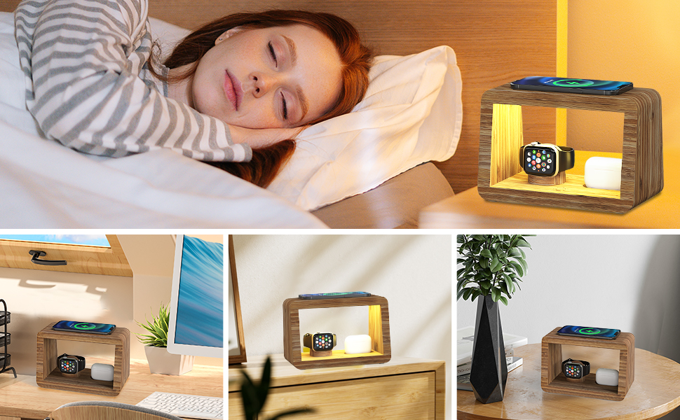 bamboo charging station dock