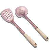 RFSCDI 2-Piece Cooking Spatula Set - German standard Food-Grade Silicone with Steel Core, Heat Re...